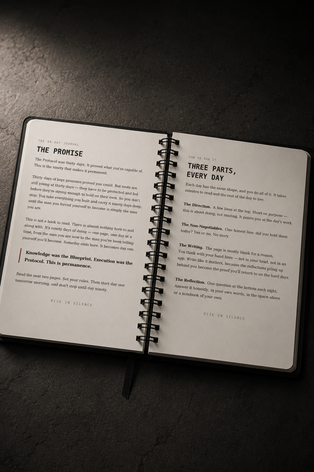 The 90-Day Journal — Rise In Silence