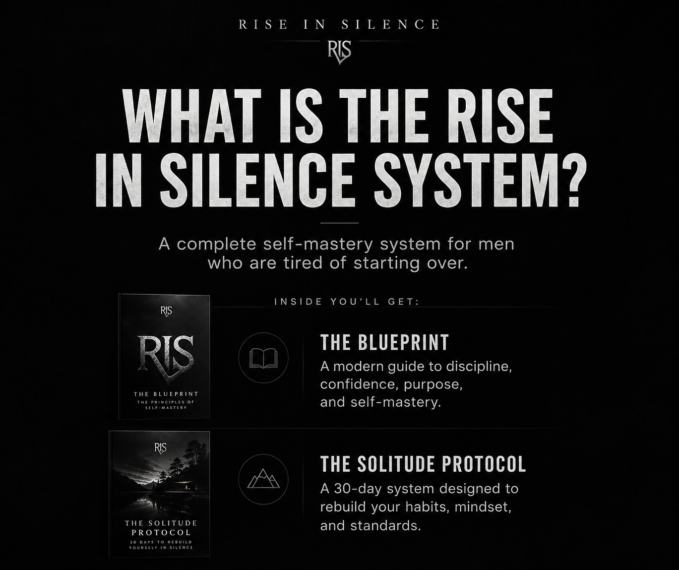 The Rise In Silence System (Includes The Blueprint + The Solitude Protocol)